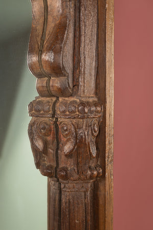 Wooden Vintage Carved Double Mirror