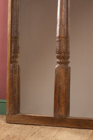Wooden Vintage Carved Double Mirror