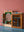 Colourful Vintage Wall Mirror with Cabinet