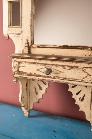 Vintage Cream Temple Wall Mirror