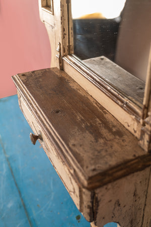 Vintage Cream Temple Wall Mirror