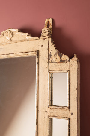 Vintage Cream Temple Wall Mirror