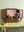 Wooden Vintage Wall Mirror with Cupboards