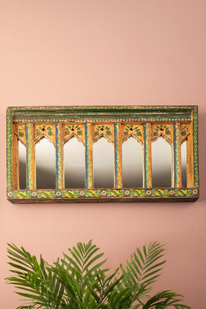 Painted Arches Vintage Wall Mirror (Re-worked)