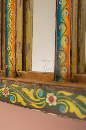 Painted Arches Vintage Wall Mirror (Re-worked)
