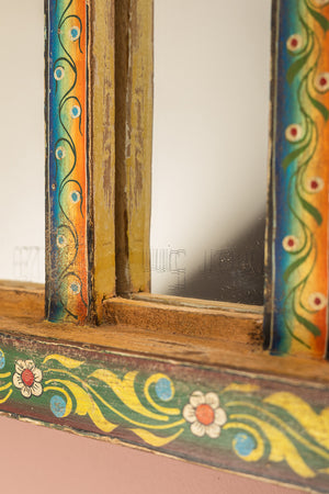 Painted Arches Vintage Wall Mirror (Re-worked)
