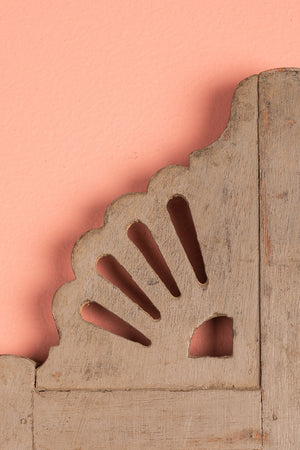Vintage Grey Temple Wall Mirror