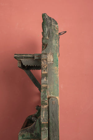 Dark Green Vintage Temple Wall Mirror