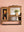 Vintage Wooden Wall Mirror with Cabinets