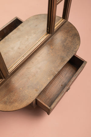 Wooden Vintage Wall Mirror