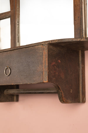 Wooden Vintage Wall Mirror