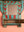 Vintage Blue & Red Temple Wall Mirror