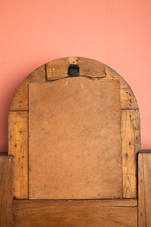 Colourful Vintage Wall Mirror with Shelves