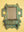 Pale Blue Vintage Temple Wall Mirror