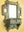 Pale Blue Vintage Temple Wall Mirror