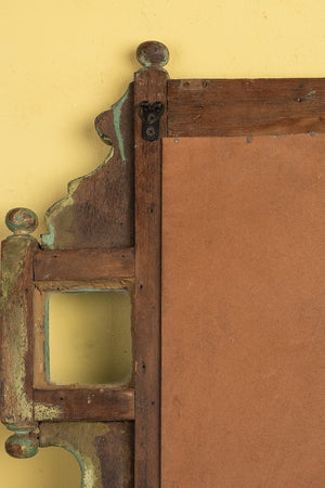 Pale Blue Vintage Temple Wall Mirror