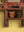 Small Red Vintage Temple Wall Mirror