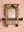 Small Pale Green Vintage Temple Wall Mirror