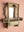Small Pale Green Vintage Temple Wall Mirror