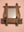 Small Vintage Wooden Temple Wall Mirror