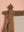 Small Vintage Wooden Temple Wall Mirror