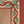 Vintage Turquoise & Red Carved Wall Mirror