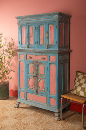 Blue & Pink Vintage Almirah