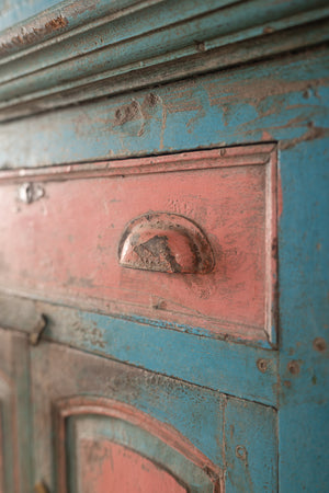 Blue & Pink Vintage Almirah