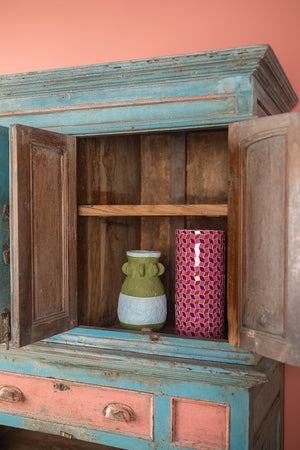 Blue & Pink Vintage Almirah