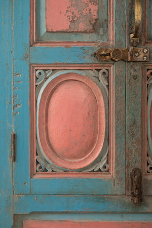 Blue & Pink Vintage Almirah