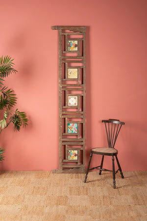 Wooden Vintage Banister with Tiles