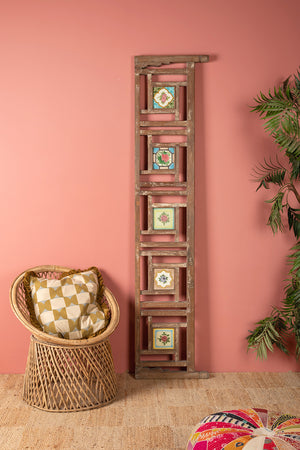 Wooden Vintage Banister with Tiles