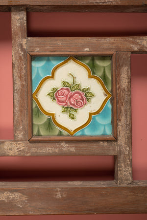 Wooden Vintage Banister with Tiles