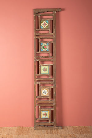 Wooden Vintage Banister with Tiles