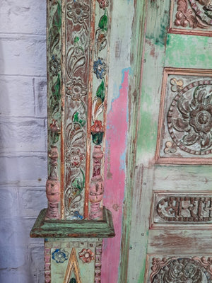 Pink & Green Door & Frame