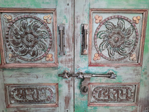 Pink & Green Door & Frame