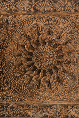 Vintage Carved Wooden Panel