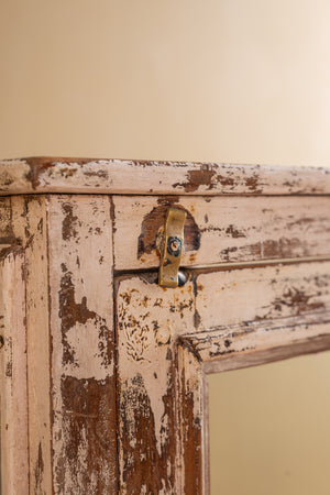 Cream Vintage Display Cabinet