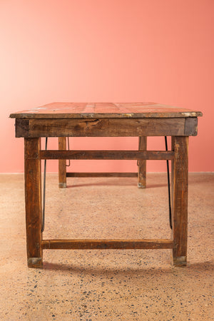 Vintage Wooden Folding Table