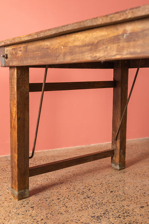 Vintage Wooden Folding Table