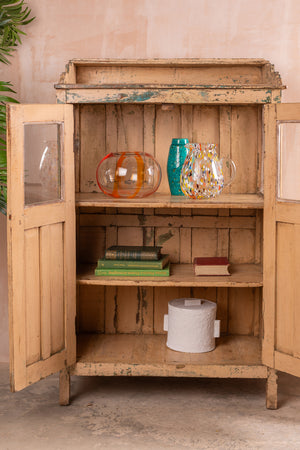 Cream Vintage Glazed Cabinet