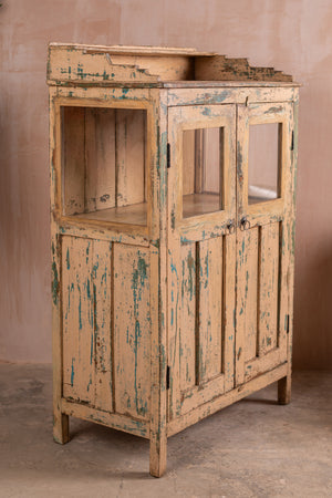 Cream Vintage Glazed Cabinet