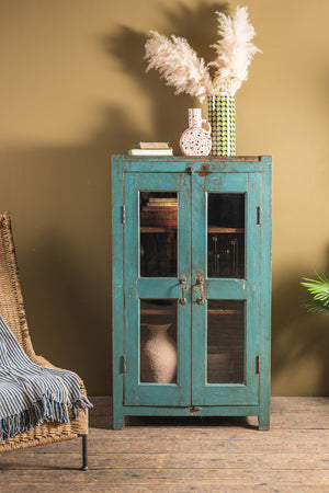 Duck Egg Blue Vintage Cabinet