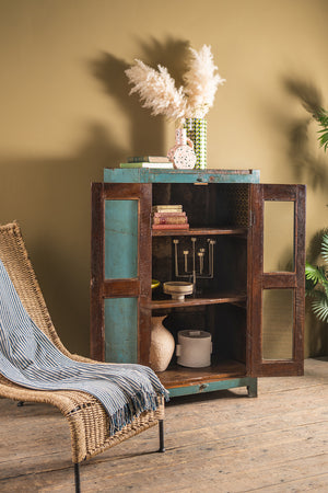 Duck Egg Blue Vintage Cabinet