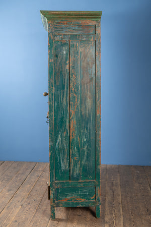 Vintage Dark Green Wooden Almirah