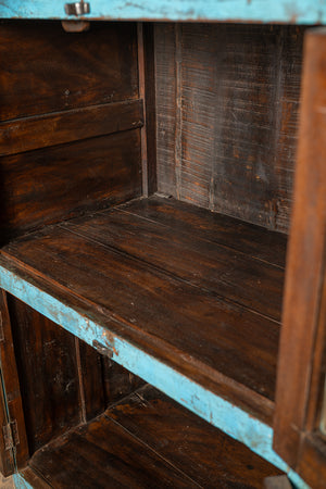 Blue Vintage Wooden Cabinet