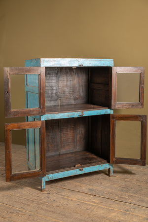 Blue Vintage Wooden Cabinet