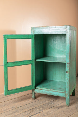 Turquoise Vintage Side Cabinet