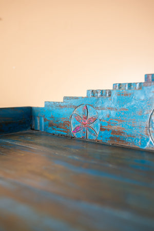Bright Blue Vintage Cabinet