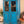 Bright Blue Vintage Cabinet